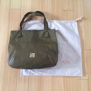 Marni green, convertible tote