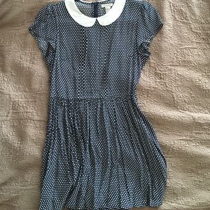 Polka dot Peter Pan dress