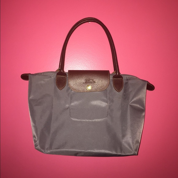 Gray Longchamp Purse