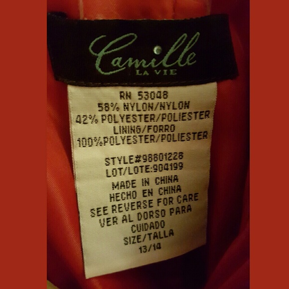 Red taffeta cocktail dress - Picture 2 of 2