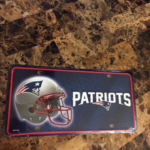 NFL Patriots License Plate