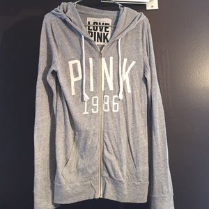 PINK zip up hoodie