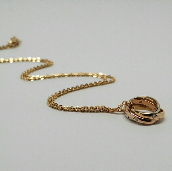 Trinity De Cartier 15 Diamond Necklace w/Appraisal - Picture 3 of 4