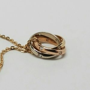 Trinity De Cartier 15 Diamond Necklace w/Appraisal