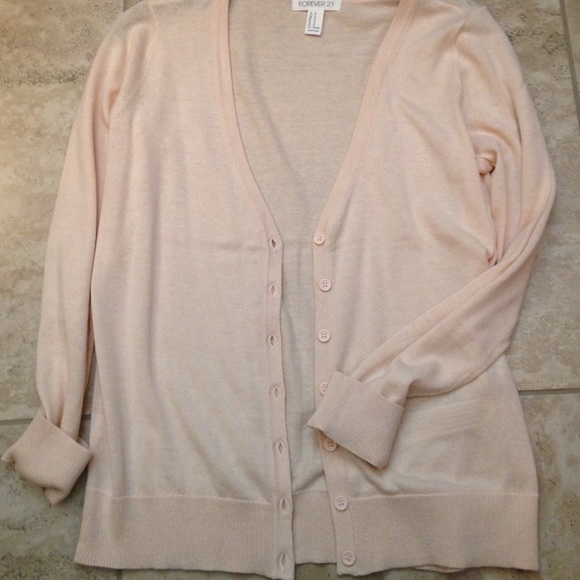 NEW Forever 21 peach cardigan