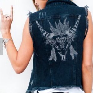 Mumu Blue Venice vest