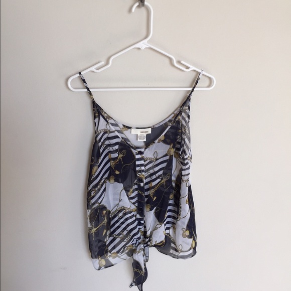 Anchor tie tank top