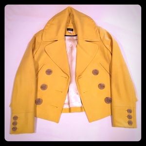 JCREW Yellow Wool Coat