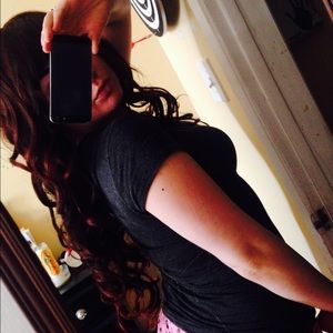 Burgundy Synthetic Wig/Bangs May Flat Iron Or Curl