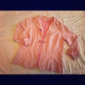 Pink suede jacket