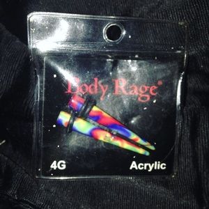 4g rainbow tie dye tapers