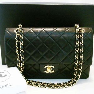 CHANEL 2.55 Double Flap Chain, Quilted Lambskin