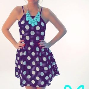 Black & white polka dot dress!