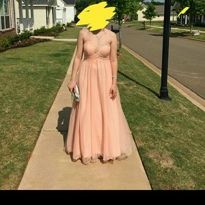 Peach Prom Dress