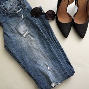 Skinny Destructed Jeans