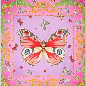 Versace Palillion Print Foulard