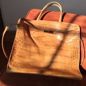 Furla crocodile skin purse