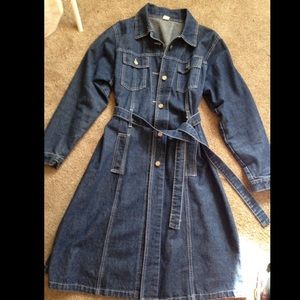 Maurices Jackets & Coats - Long denim jacket Jeans trenchcoat Maurices Jackets & Coats - Long denim jacket Jeans trenchcoat