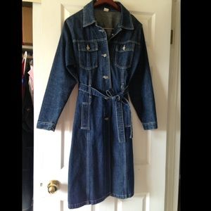 Maurices Jackets & Coats - Long denim jacket Jeans trenchcoat Maurices Jackets & Coats - Long denim jacket Jeans trenchcoat