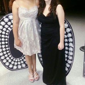 Taupe Lace Homecoming Dress or evening dress