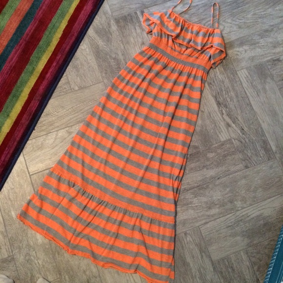 Striped maxi dress