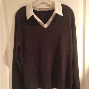 Trendy Croft & Barrow grey Sweater - EUC!