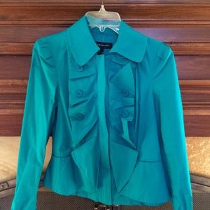 Teal blue INC blazer/coat