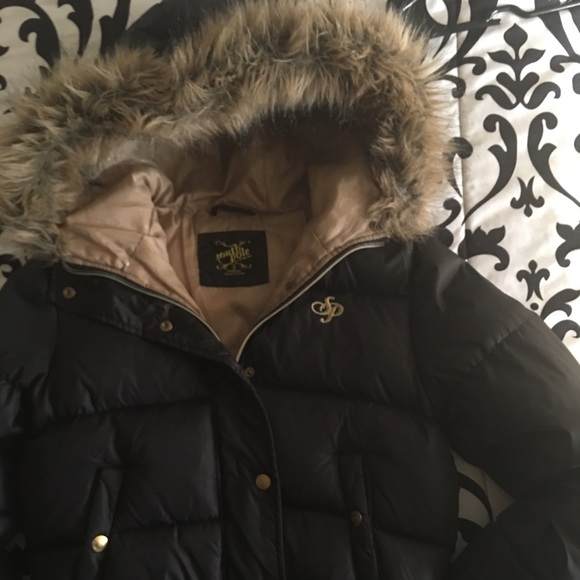 Black jacket South Pole