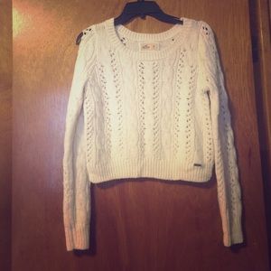 white Hollister sweater