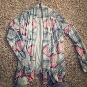 Lightweight patterned cardigan