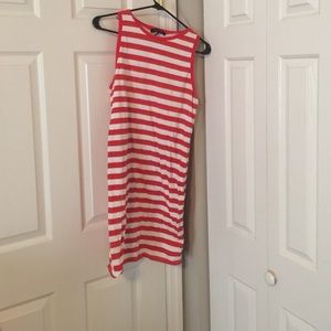 striped midi dress