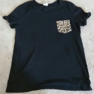 VS PINK cheetah pocket shirt