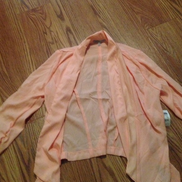 coral cardigan
