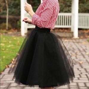 Black tulle skirt NWOT