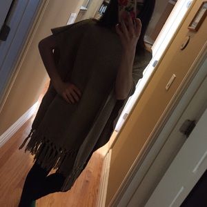sparkle PONCHO // never been worn // cream color