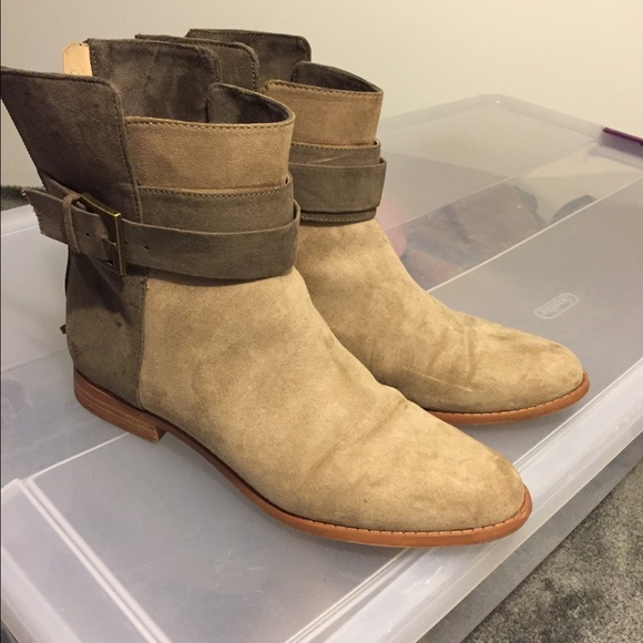 Zara Taupe Ankle Boots