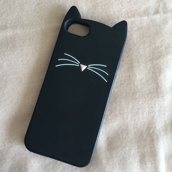 Black cat Kate Spade iPhone 5 Case
