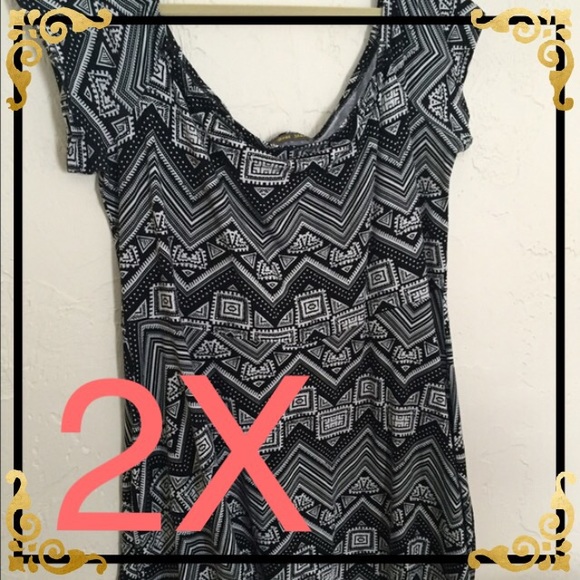 Aztec Print Off-the-Shoulder Skater Dress