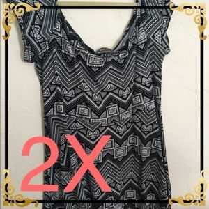 Aztec Print Off-the-Shoulder Skater Dress