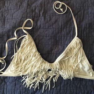 L Space fringe halter