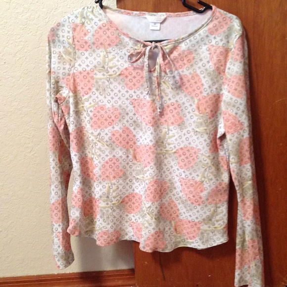 Pastel floral print top