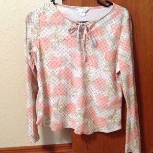 Pastel floral print top