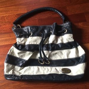 Prada (knockoff) blue/white purse