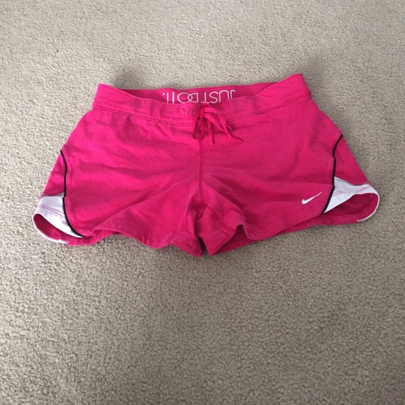 Pink Nike Dri-Fit shorts