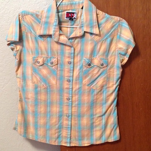 Western style button up top Brooks and Dunn Coll.