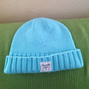 Diamond mint/teal winter beanie