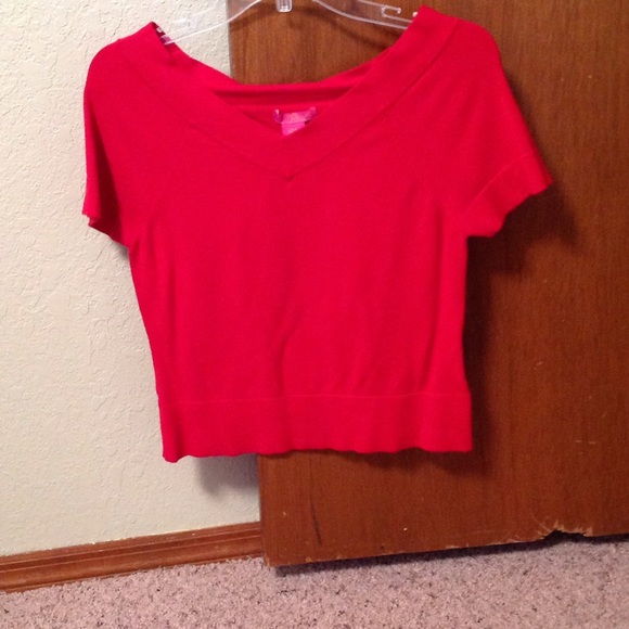 Red soft Crop Top