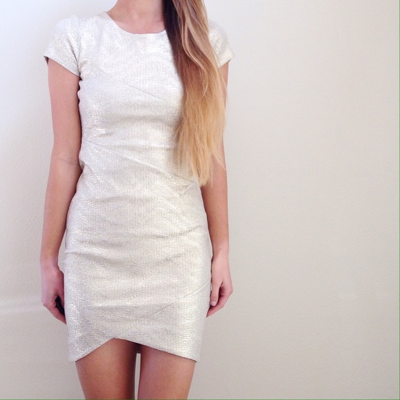 | new | gold metallic dress - Picture 2 of 4