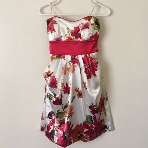 Teeze Me Strapless Satin Dress