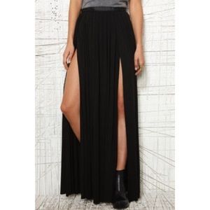 Urban outfitters slit maxi skirt